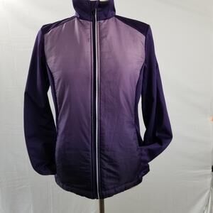 Crivit Purple Zip Front Athletic Jacket Nice Size Small 4/6